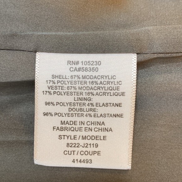 Joie Andrina Plush Faux-Fur Vest in Gray - Size Small - Picture 8 of 9